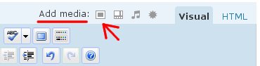 Add media on wordpress
