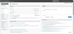 Dashboard de WordPress 2.7 Dashboard de WordPress 2.7